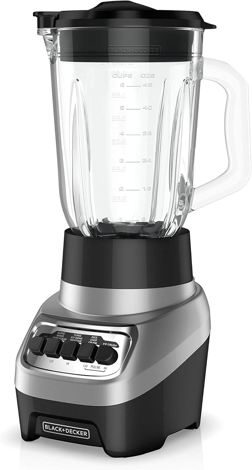 BLACK+DECKER PowerCrush Multi-Function Blender 6-Cup Glass