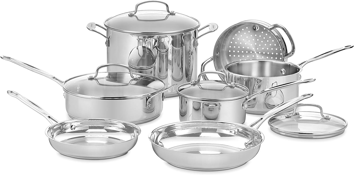 Cuisinart Chef's Classic 11-Piece Stainless Steel Cookware Set