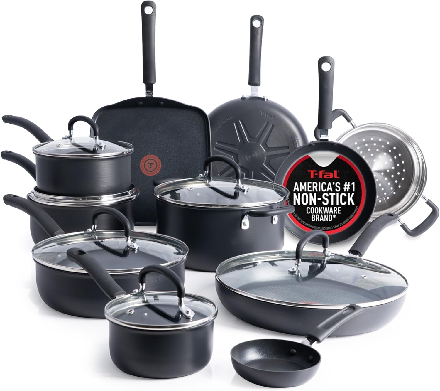 T-Fal Ultimate Hard Anodized 17-Piece Nonstick Cookware Set