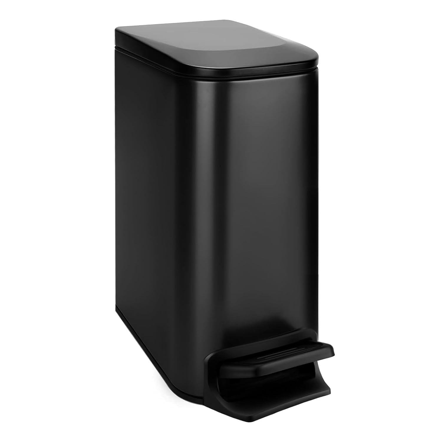 TIPGO Slim Bathroom Trash Can with Soft Close Lid